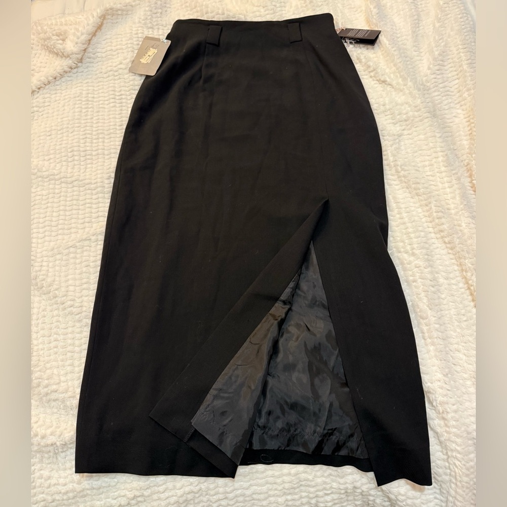 Bill Burns for Nordstrom Vintage Black Maxi Skirt Size 8 NWT